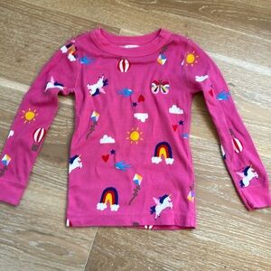 Hanna Andersson Size 4T Unicorn Sunshine Rainbow Pajamas